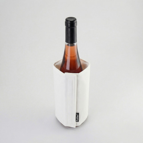 WINE COOLER SATIN WHITE/Охладитель-чехол для бутылки вина или шампанского, белый