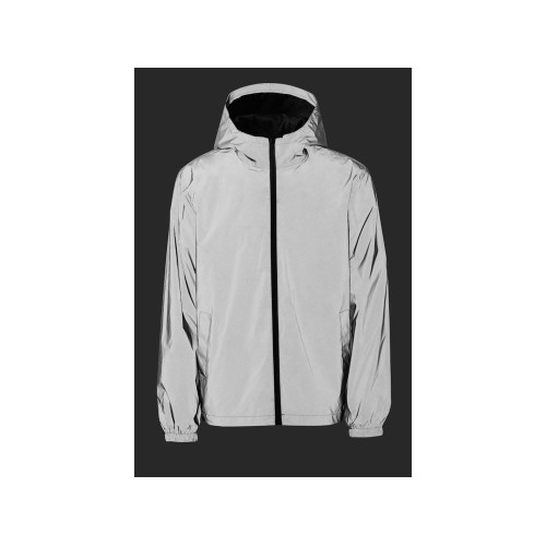 Ветровка светоотражающая 2XL, серебристый Ветровка светоотражающая 2XL, серебристый