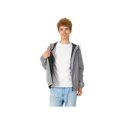 Ветровка светоотражающая 2XL, серебристый Ветровка светоотражающая 2XL, серебристый