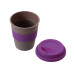 Стакан с силиконовой крышкой Cafe, фиолетовый