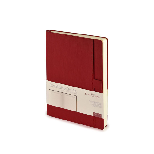 Ежедневник недатированный А5 Marseille, бордовый Ежедневник недатированный А5 Marseille, бордовый