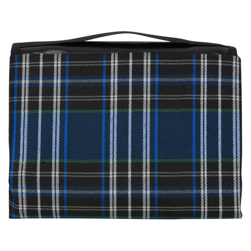 Непромокаемый плед для пикника Fabrizio, синий/черный Непромокаемый плед для пикника Fabrizio, синий/черный