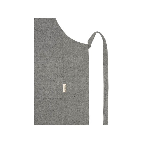 Pheebs 200 g/m² recycled cotton apron, черный