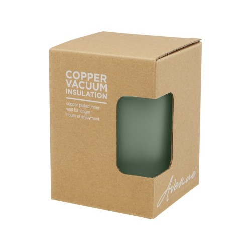 Lagan Кружка с медной вакуумной изоляцией объемом 300 мл и бамбуковой крышкой, зеленый