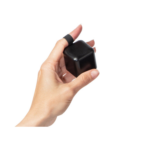 Портативная колонка TWS с подсветкой лого Tiny, 3 Вт, черный Портативная колонка TWS с подсветкой лого Tiny, 3 Вт, черный