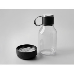 Бутылка для воды 2-в-1 Dog Bowl Bottle со съемной миской для питомцев, 1500 мл, черный