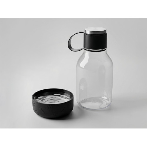 Бутылка для воды 2-в-1 Dog Bowl Bottle со съемной миской для питомцев, 1500 мл, черный Бутылка для воды 2-в-1 Dog Bowl Bottle со съемной миской для питомцев, 1500 мл, черный