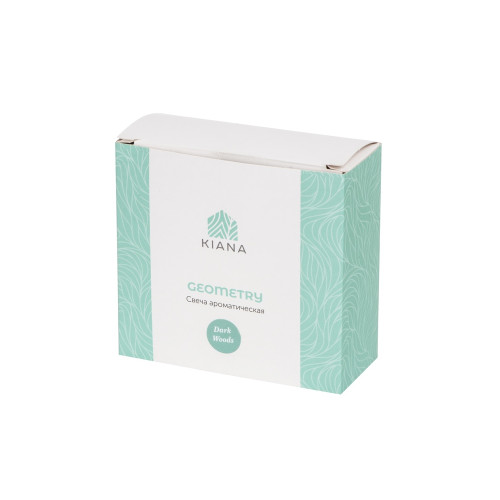 Свеча в декоративном стакане Geometry, черный