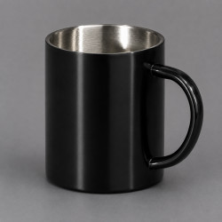 Стальная кружка с двойными стенками Altai, черный