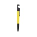 Ручка-стилус пластиковая шариковая многофункциональная (6 функций) Multy, желтый