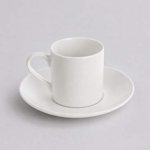 Кофейная пара прямой формы Espresso, 100мл, белый