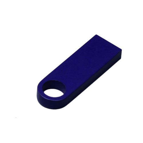 USB 2.0-флешка на 8 Гб с мини чипом и круглым отверстием, синий