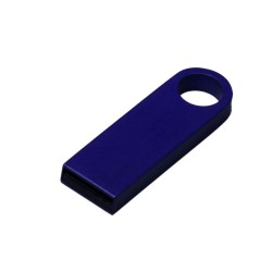 USB 2.0-флешка на 16 Гб с мини чипом и круглым отверстием, синий
