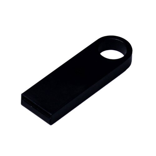 USB 2.0-флешка на 64 Гб с мини чипом и круглым отверстием, черный USB 2.0-флешка на 64 Гб с мини чипом и круглым отверстием, черный