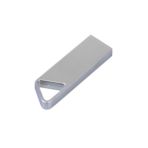 USB 2.0-флешка на 16 Гб с мини чипом, компактный дизайн, отверстие треугольной формы для цепочки