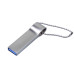 USB 2.0-флешка на 4 Гб с мини чипом, компактный дизайн, боковое отверстие для цепочки