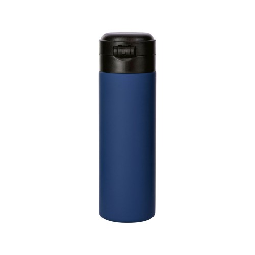 Вакуумная термокружка Waterline c кнопкой Guard, 400 мл, темно-синий