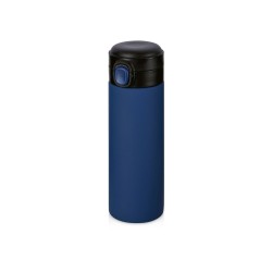 Вакуумная термокружка Waterline c кнопкой Guard, 400 мл, темно-синий