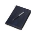 Бизнес-блокнот на молнии А5 Fabrizio с RFID защитой и ручкой, синий