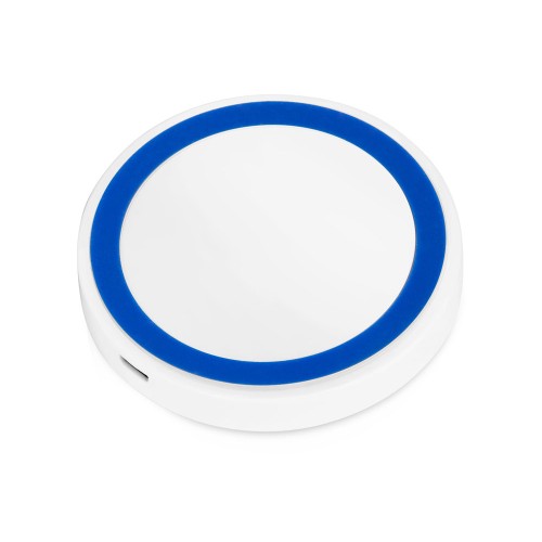 Беспроводное зарядное устройство Dot, 5 Вт, белый/синий
