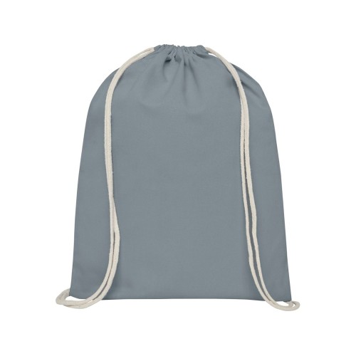 Рюкзак со шнурком Tenes из хлопка плотностью 140 г/м², серый