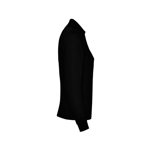 Рубашка поло Estrella женская с длинным рукавом, черный