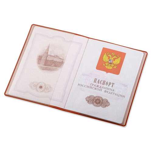 Классическая обложка для паспорта Favor, оранжевая