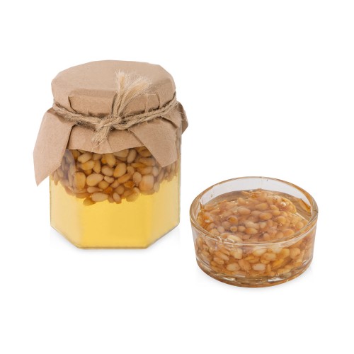 Сувенирный набор Мед с кедровыми орешками 250 гр