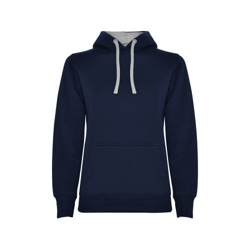 Толстовка с капюшоном Urban женская, нэйви/серый