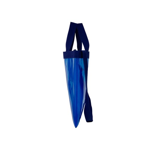 Сумка Frank из прозрачного пластика с регулирующейся лямкой, синий