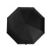 Зонт-автомат Lumet с куполом из переработанного пластика, черный