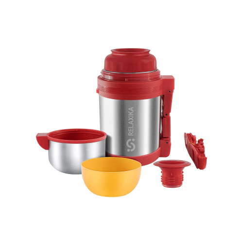 Термос универсальный (для еды и напитков) Relaxika 201, 800 мл, стальной