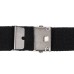 Ремень на пояс Canvas из ткани с металлической пряжкой, черный