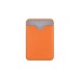Чехол-картхолдер Favor на клеевой основе на телефон для пластиковых карт и и карт доступа, оранжевый