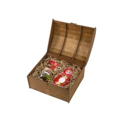 Подарочный набор: чайная пара, варенье из ели и мяты