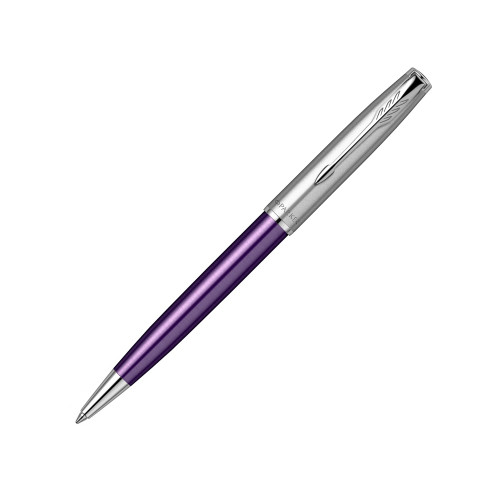 Шариковая ручка Parker Sonnet Essentials Violet SB Steel CT, цвет чернил black, перо: M, в подарочной упаковке. Шариковая ручка Parker Sonnet Essentials Violet SB Steel CT, цвет чернил black, перо: M, в подарочной упаковке.