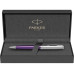 Шариковая ручка Parker Sonnet Essentials Violet SB Steel CT, цвет чернил black, перо: M, в подарочной упаковке. Шариковая ручка Parker Sonnet Essentials Violet SB Steel CT, цвет чернил black, перо: M, в подарочной упаковке.