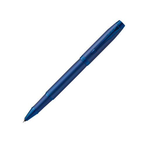 Ручка роллер Parker IM Monochrome Blue, стержень:F, цвет чернил: black, в подарочной упаковке. Ручка роллер Parker IM Monochrome Blue, стержень:F, цвет чернил: black, в подарочной упаковке.