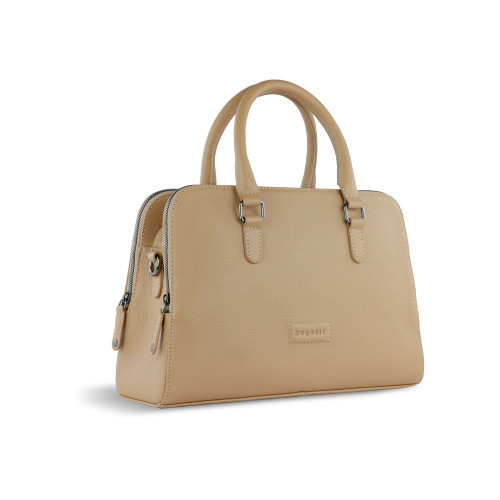 Сумка женская BUGATTI Elsa, песочного цвета, воловья кожа/полиэстер, 32х13х22 см Сумка женская BUGATTI Elsa, песочного цвета, воловья кожа/полиэстер, 32х13х22 см