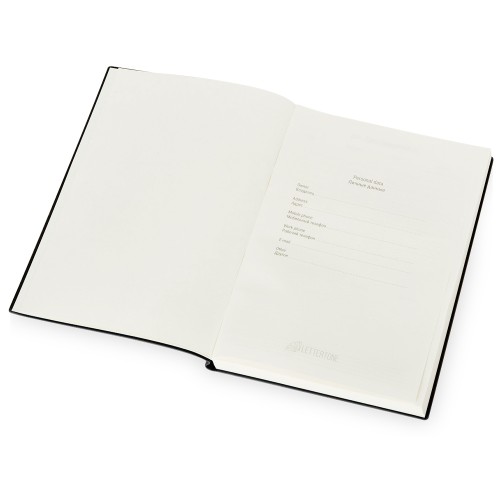 Бизнес блокнот Supreme с вставкой из софт-тача, гибкая обложка, 128 листов, серый