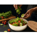 Салатник Bowl с бамбуковой крышкой, бежевый