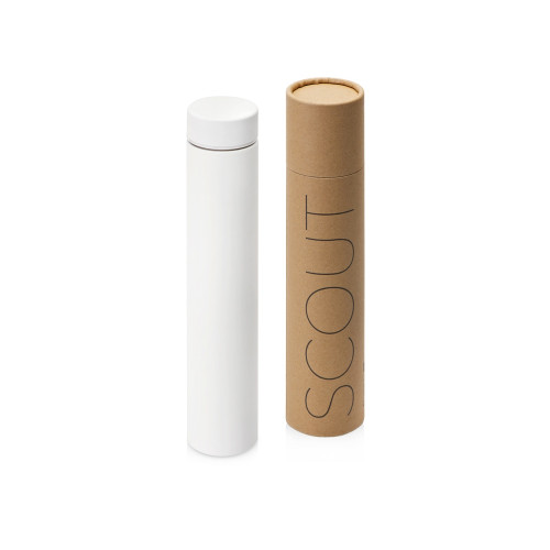Термос Scout софт-тач, тубус, белый Термос Scout софт-тач, тубус, белый