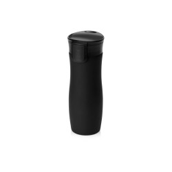 Вакуумная термокружка с кнопкой Streamline, Waterline, soft-touch, тубус, черный