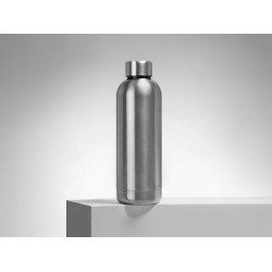 Вакуумная термобутылка Cask Waterline, 500 мл, тубус, серебристый глянцевый