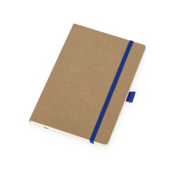 Блокнот Sevilia, гибкая обложка из крафта A5, 80 листов, крафтовый/синий