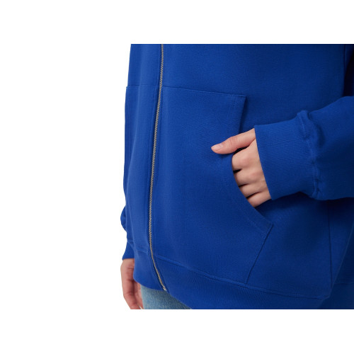 Толстовка оверсайз с капюшоном на молнии Monaco, синий классический Толстовка оверсайз с капюшоном на молнии Monaco, синий классический