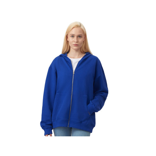 Толстовка оверсайз с капюшоном на молнии Monaco, синий классический Толстовка оверсайз с капюшоном на молнии Monaco, синий классический