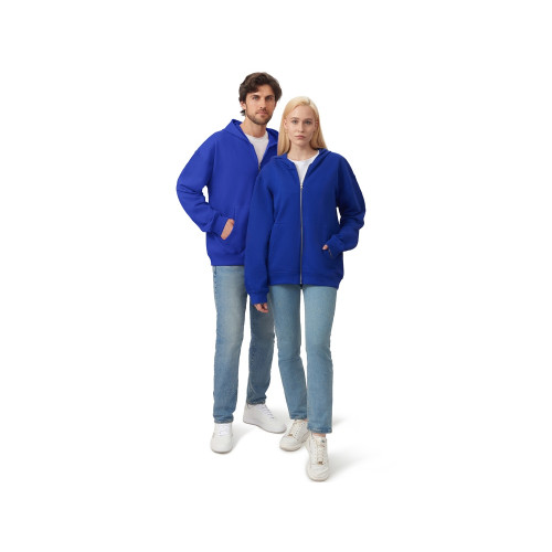 Толстовка оверсайз с капюшоном на молнии Monaco, синий классический Толстовка оверсайз с капюшоном на молнии Monaco, синий классический