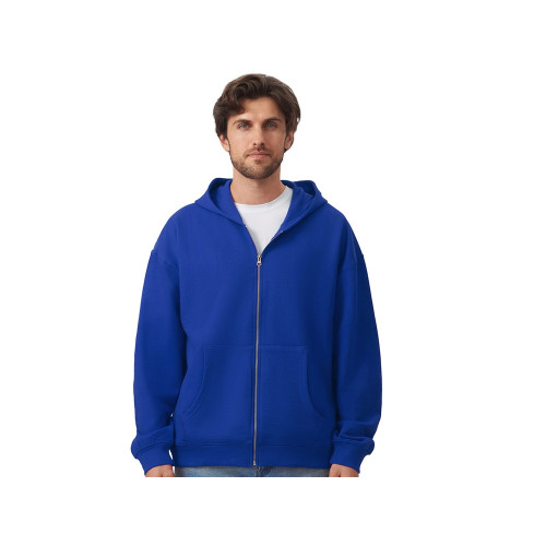Толстовка оверсайз с капюшоном на молнии Monaco, синий классический Толстовка оверсайз с капюшоном на молнии Monaco, синий классический