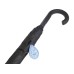 Зонт-трость 7915 Carbon с куполом из переработанного пластика, полуавтомат, черный